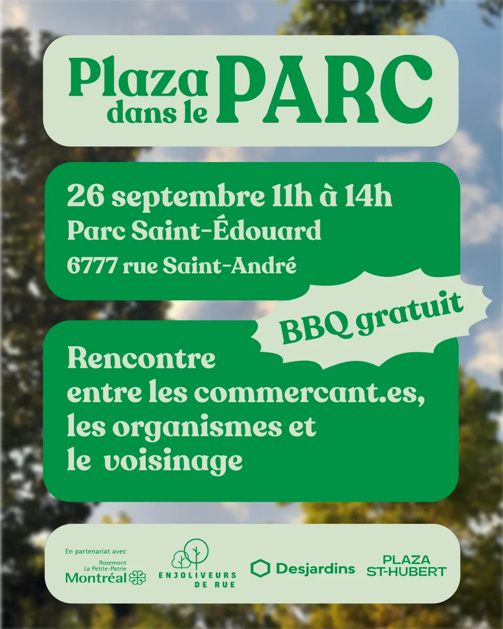 Plaza dans le parc 1